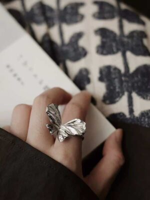 Handmade Brushed Silver Ring · Minimalist Elegance