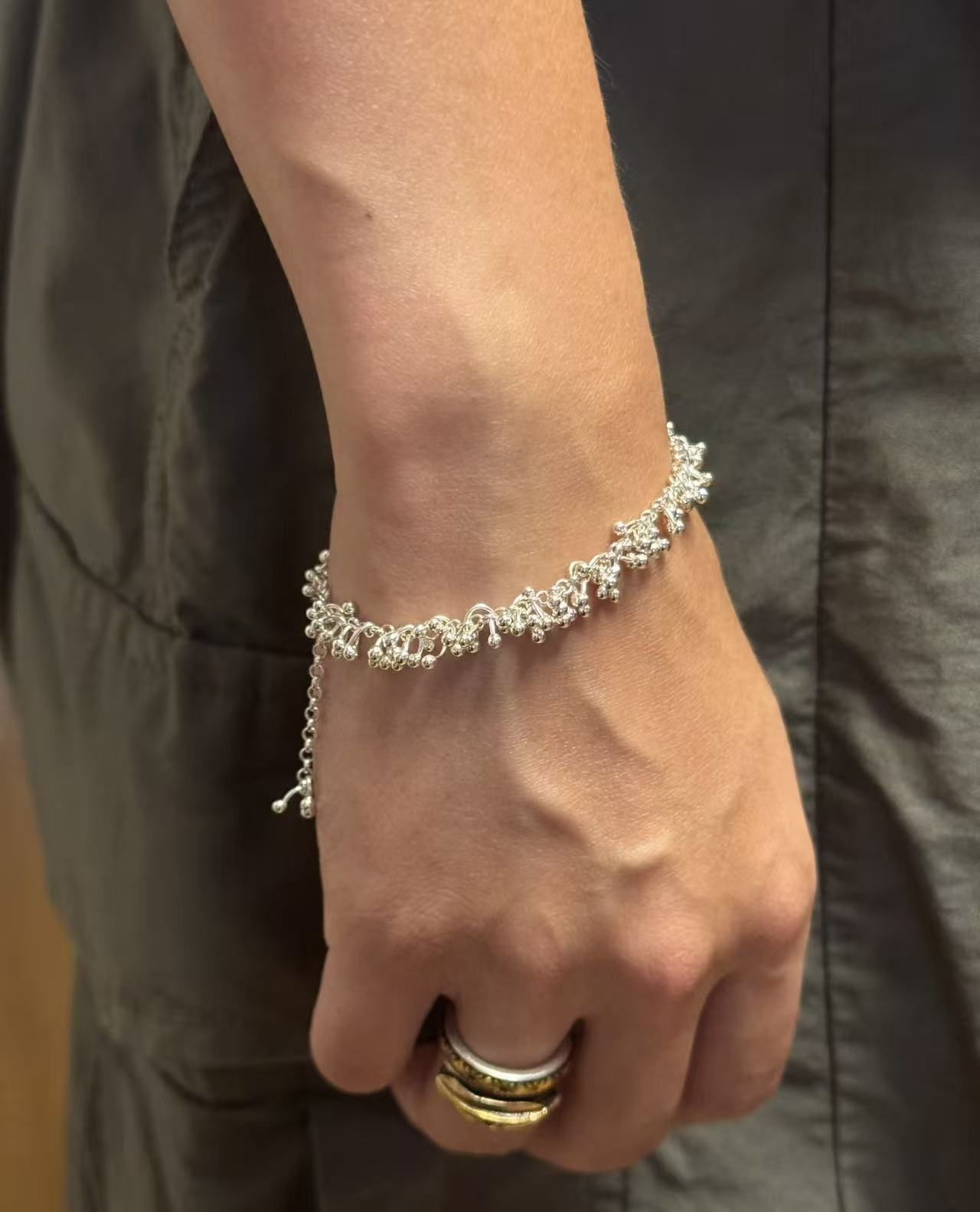 Brushed Silver Cuff Bracelet · Free Spirit