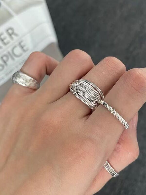 Handmade Brushed Silver Bracelet · Minimal Aesthetic